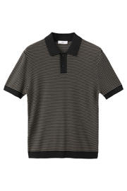 thumbnail: Mango Man regular gestreepte polo zwart