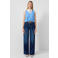 QS top met textuur lichtblauw