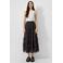 QS katoenen slim fit top met semi-transparant - wit