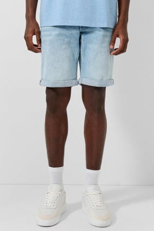 regular fit denim short - lichtblauw