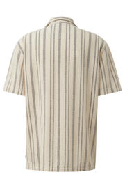 thumbnail: QS regular gestreept casual overhemd beige