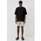 QS regular casual short met linnen beige