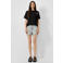 QS T-shirt met backprint zwart