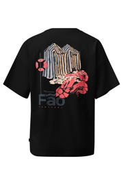 thumbnail: QS T-shirt met backprint zwart