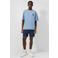 QS relaxed T-shirt met backprint blauw