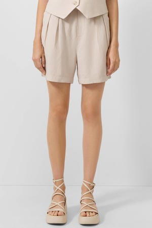 regular high waist broek beige
