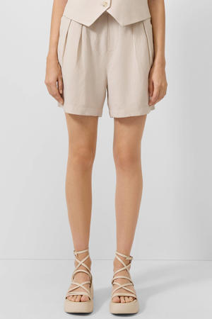 regular high waist broek beige