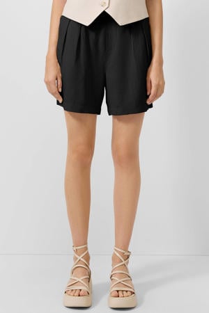 regular high waist broek zwart