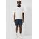 QS katoenen regular fit korte broek - donkerblauw