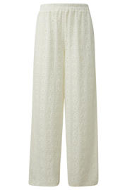 thumbnail: QS wide leg broek ecru broderie