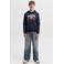 JACK & JONES JUNIOR hoodie met logo - donkerblauw