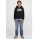 JACK & JONES JUNIOR hoodie met logo - zwart