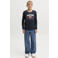 JACK & JONES JUNIOR longsleeve met logo - donkerblauw