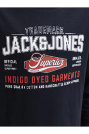 thumbnail: JACK & JONES JUNIOR longsleeve met logo - donkerblauw
