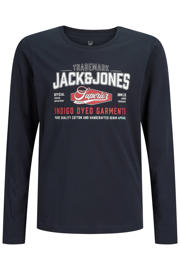 thumbnail: JACK & JONES JUNIOR longsleeve met logo - donkerblauw