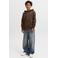 JACK & JONES JUNIOR hoodie - donkerbruin