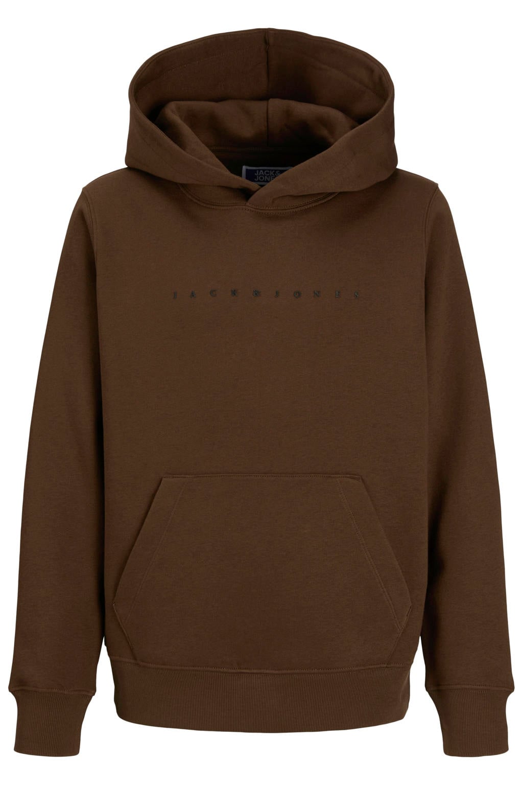 JACK & JONES JUNIOR hoodie donkerbruin