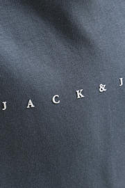 thumbnail: JACK & JONES JUNIOR hoodie met tekst - antraciet