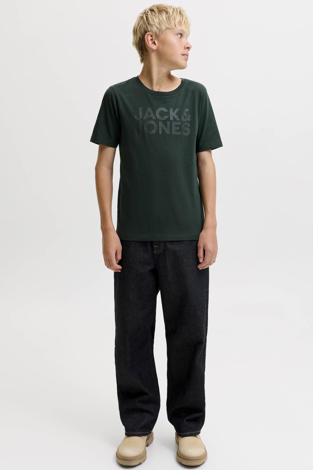 JACK & JONES JUNIOR T-shirt donkergroen