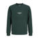 JACK & JONES JUNIOR sweat sweater met tekst - donkergroen