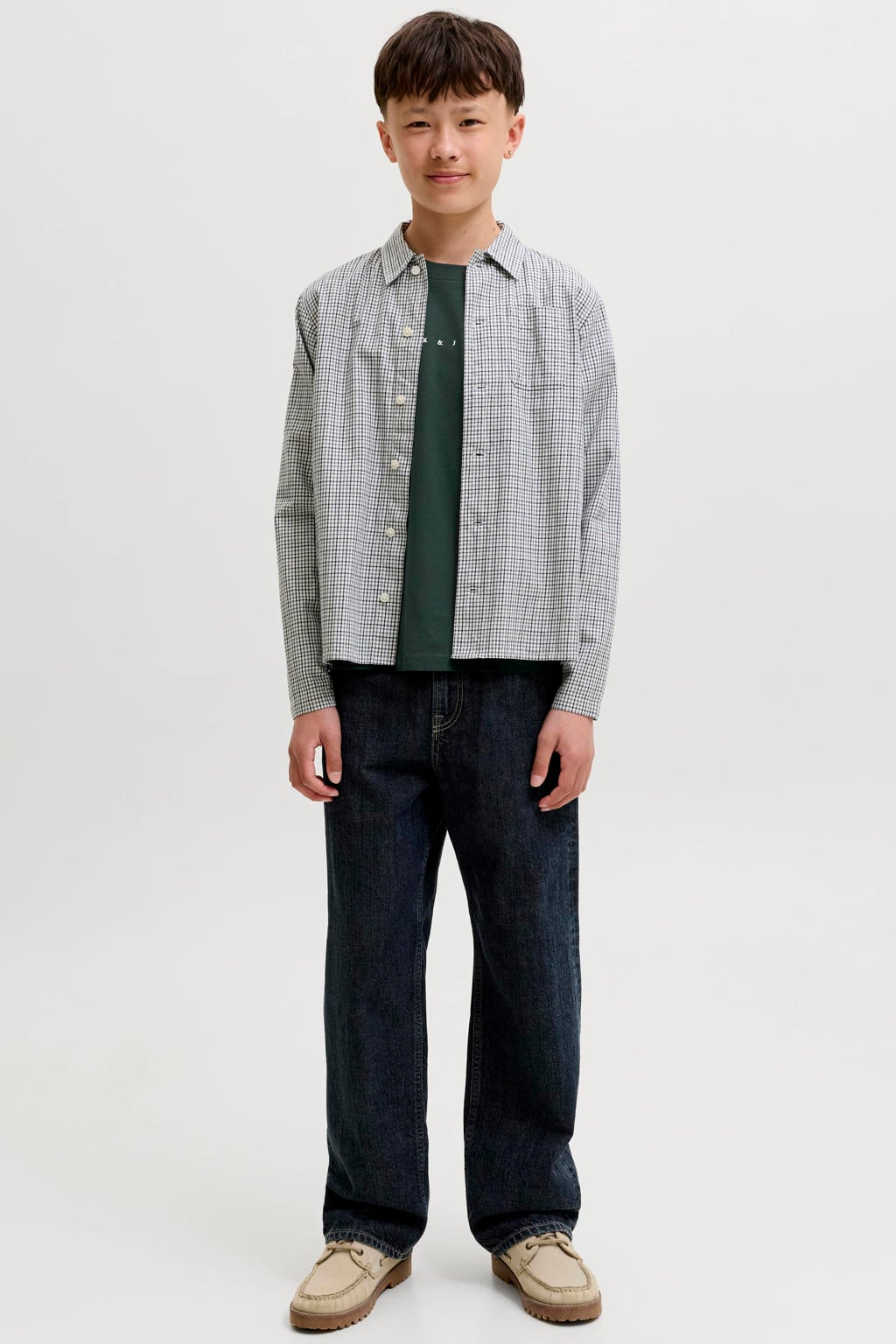 JACK & JONES JUNIOR T-shirt donkergroen