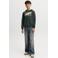 JACK & JONES JUNIOR hoodie met logo - donkergroen