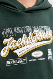 thumbnail: JACK & JONES JUNIOR sweat sweater met logo - donkergroen