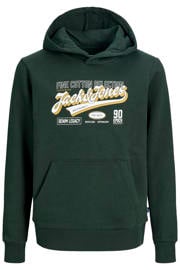 thumbnail: JACK & JONES JUNIOR sweat sweater met logo - donkergroen