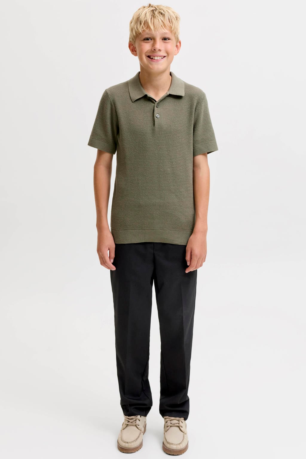 JACK & JONES JUNIOR junior broek - zwart