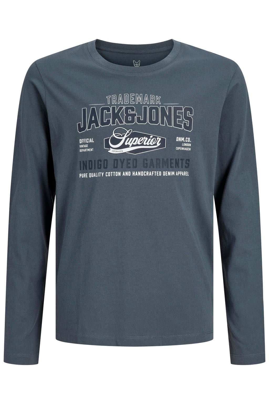 JACK & JONES JUNIOR longsleeve met logo - blauw