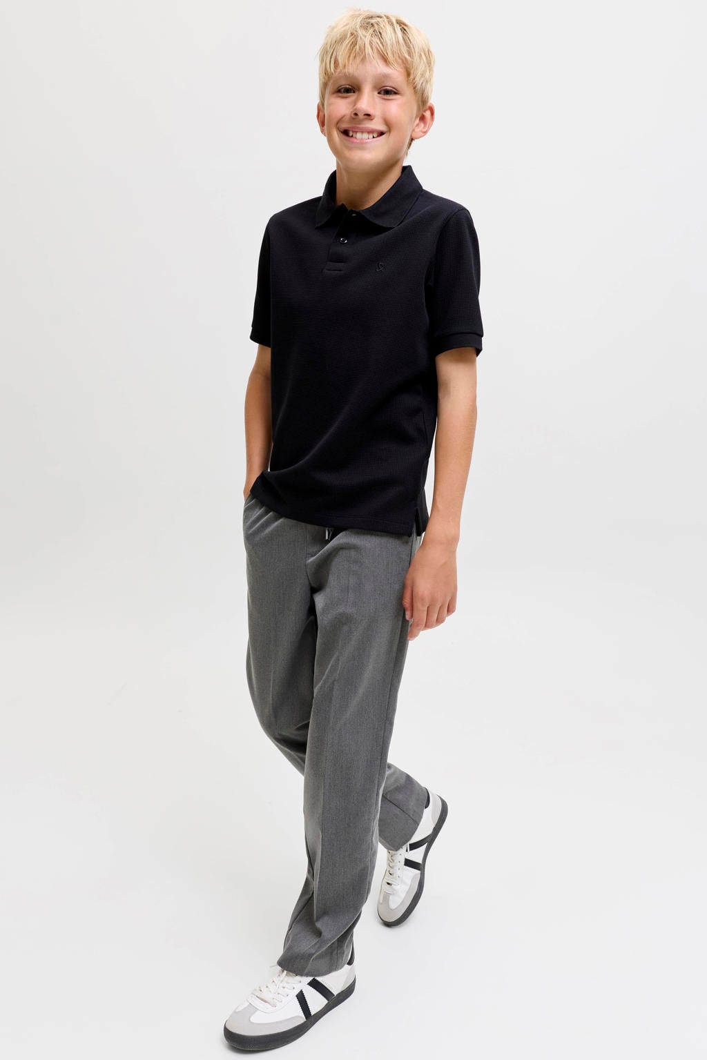 JACK & JONES JUNIOR casual broek - grijs