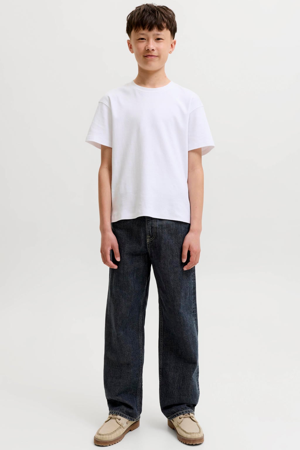 JACK & JONES JUNIOR JJIALEX JJORIGINAL baggy jeans - middelblauw