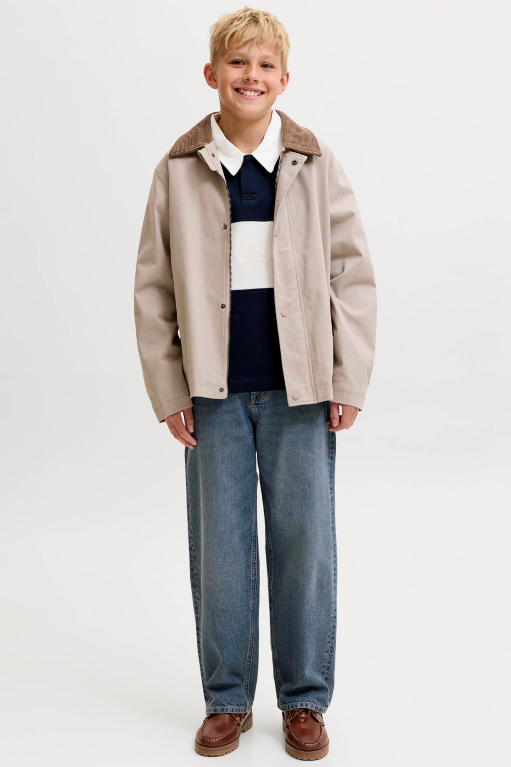 JACK & JONES JUNIOR JJIALEX JJORIGINAL baggy jeans - mediumblauw
