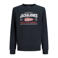 JACK & JONES JUNIOR sweater met logo - donkerblauw