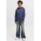 JACK & JONES JUNIOR hoodie met backprint - blauw