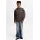 JACK & JONES JUNIOR hoodie met backprint - donkerbruin