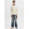JACK & JONES JUNIOR hoodie met backprint - offwhite