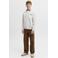 JACK & JONES JUNIOR sweater met backprint - grijs