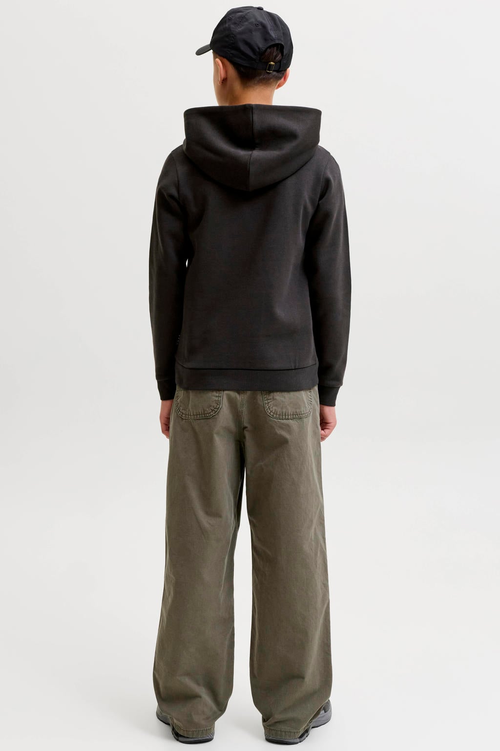 JACK & JONES JUNIOR hoodie - zwart