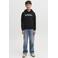JACK & JONES JUNIOR hoodie met print - zwart