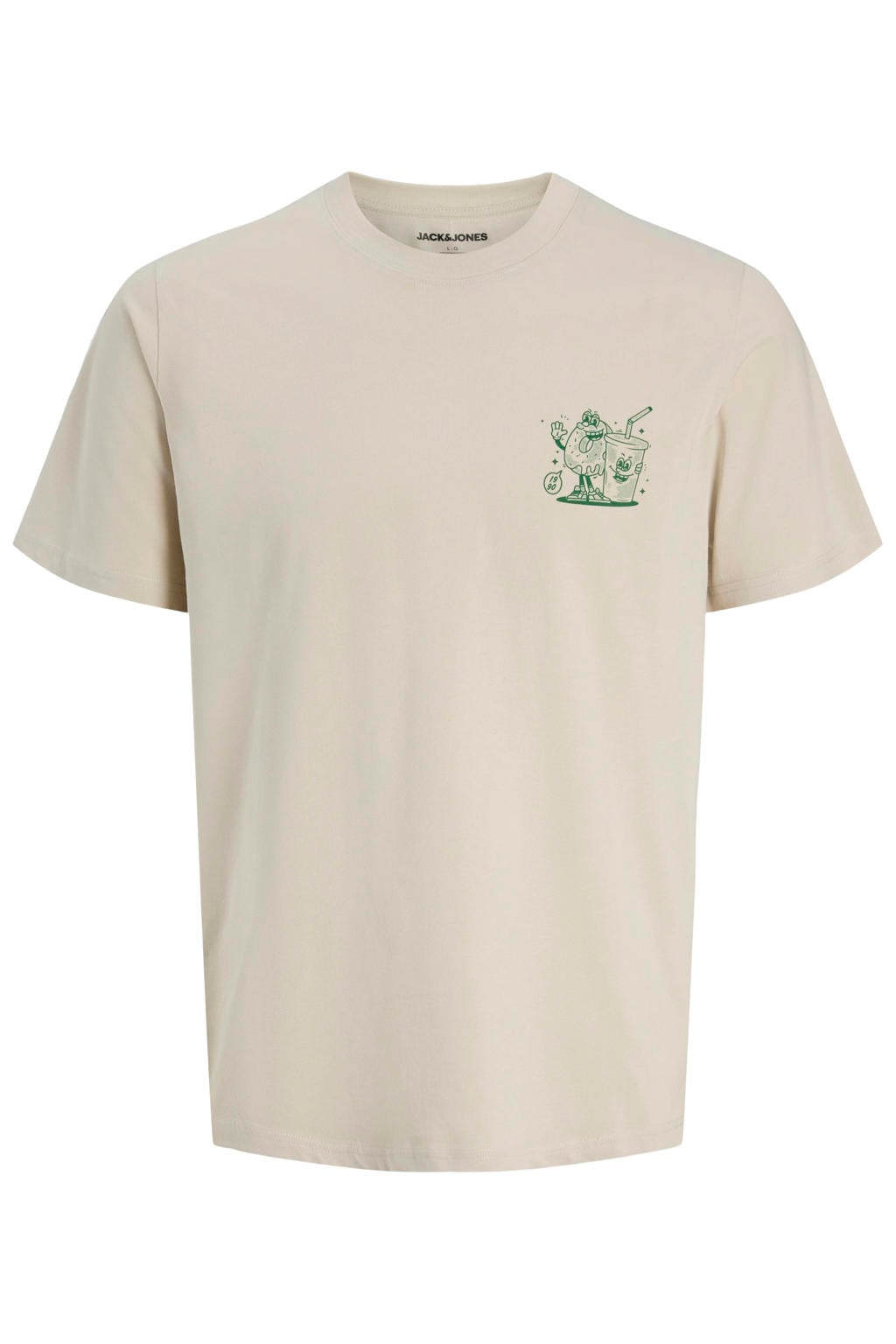 JACK & JONES JUNIOR T-shirt met backprint - beige
