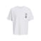 JACK & JONES JUNIOR rechtvallend T-shirt met backprint - wit