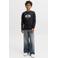 JACK & JONES JUNIOR sweater met logo - zwart