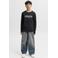JACK & JONES JUNIOR longsleeve met logoprint - zwart