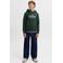 JACK & JONES JUNIOR hoodie met logo - donkergroen