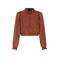 NoBell’ blousetop met stippen - bruin