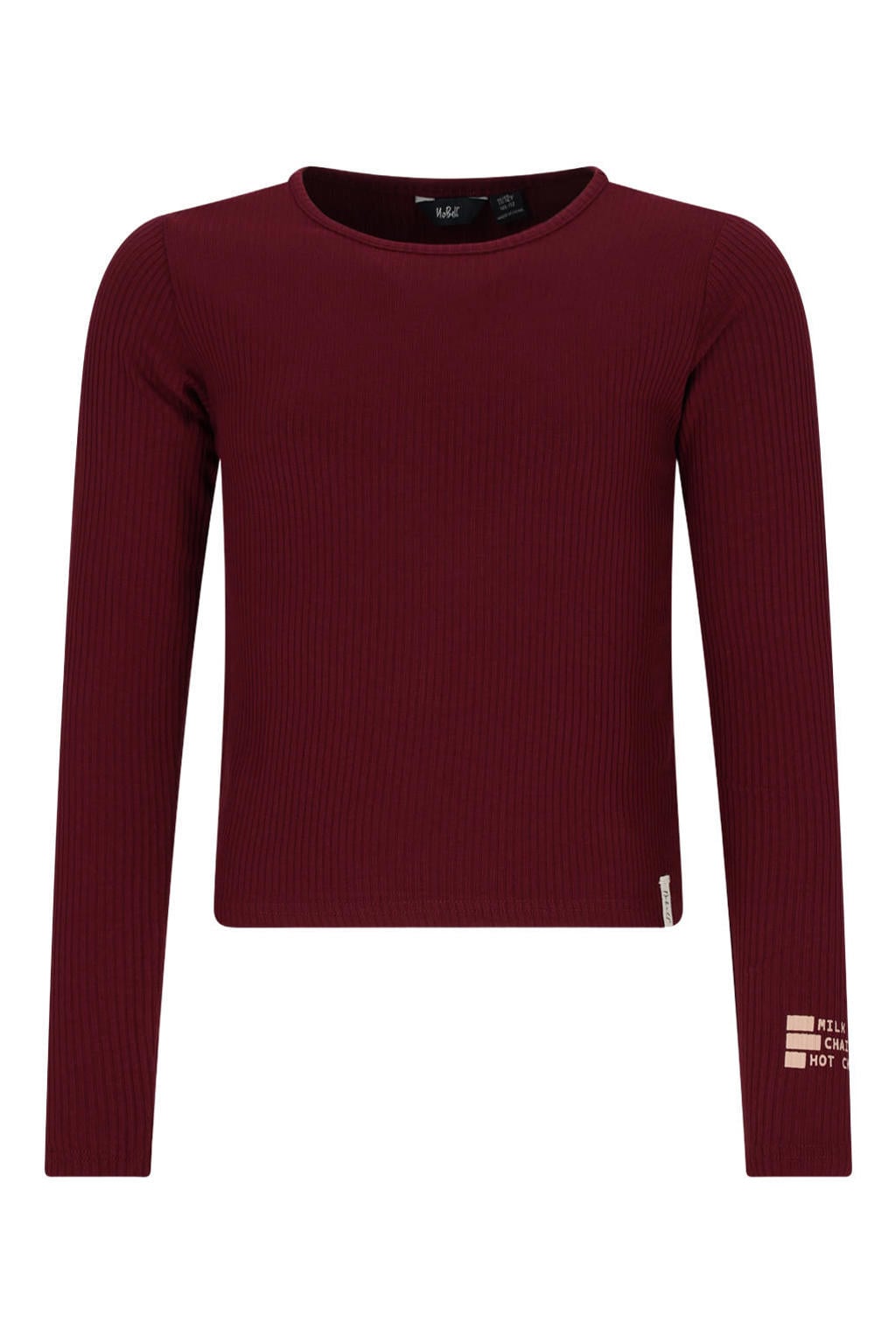 NoBell’ longsleeve - donkerrood