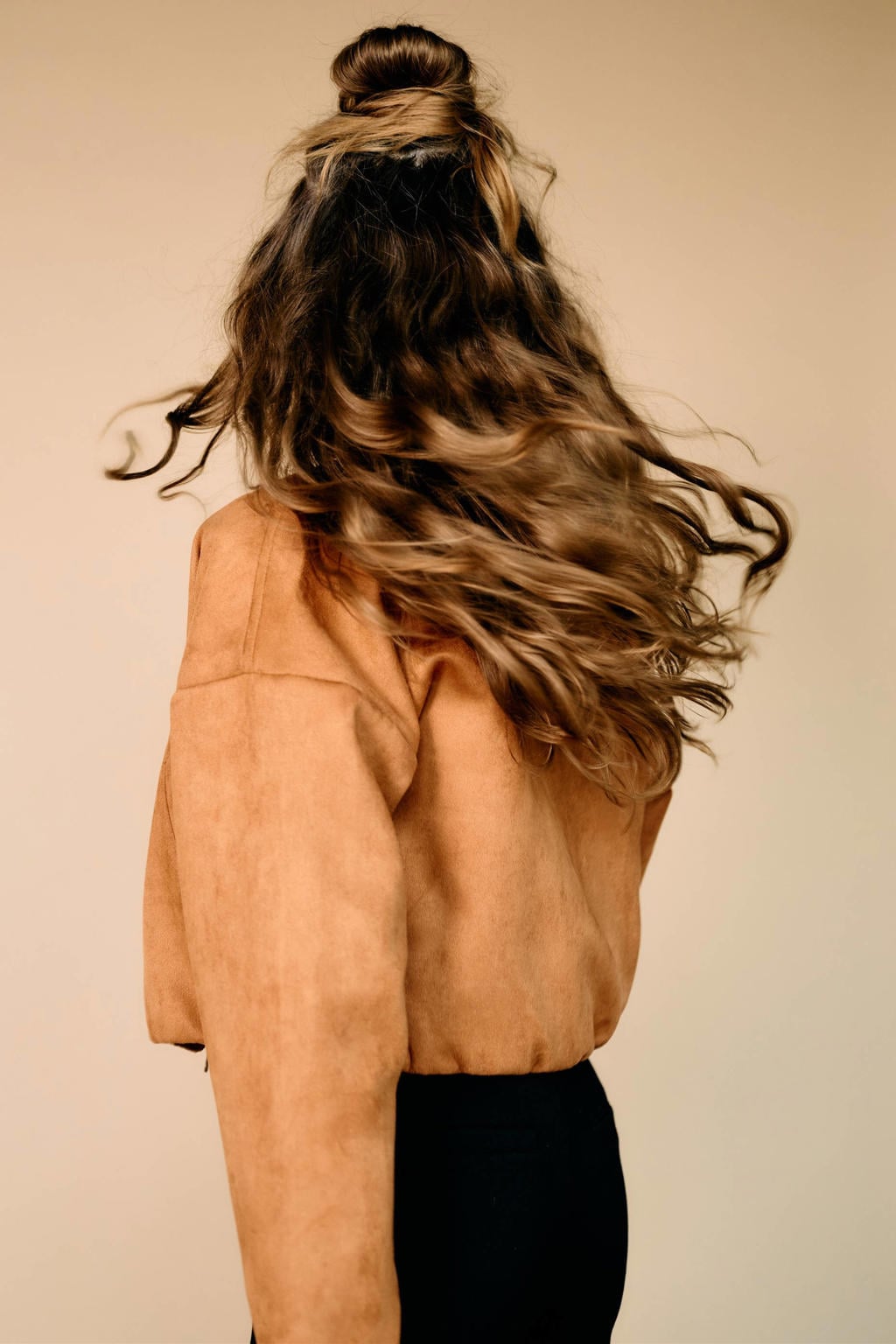 NoBell’ suèdelook jas - bruin