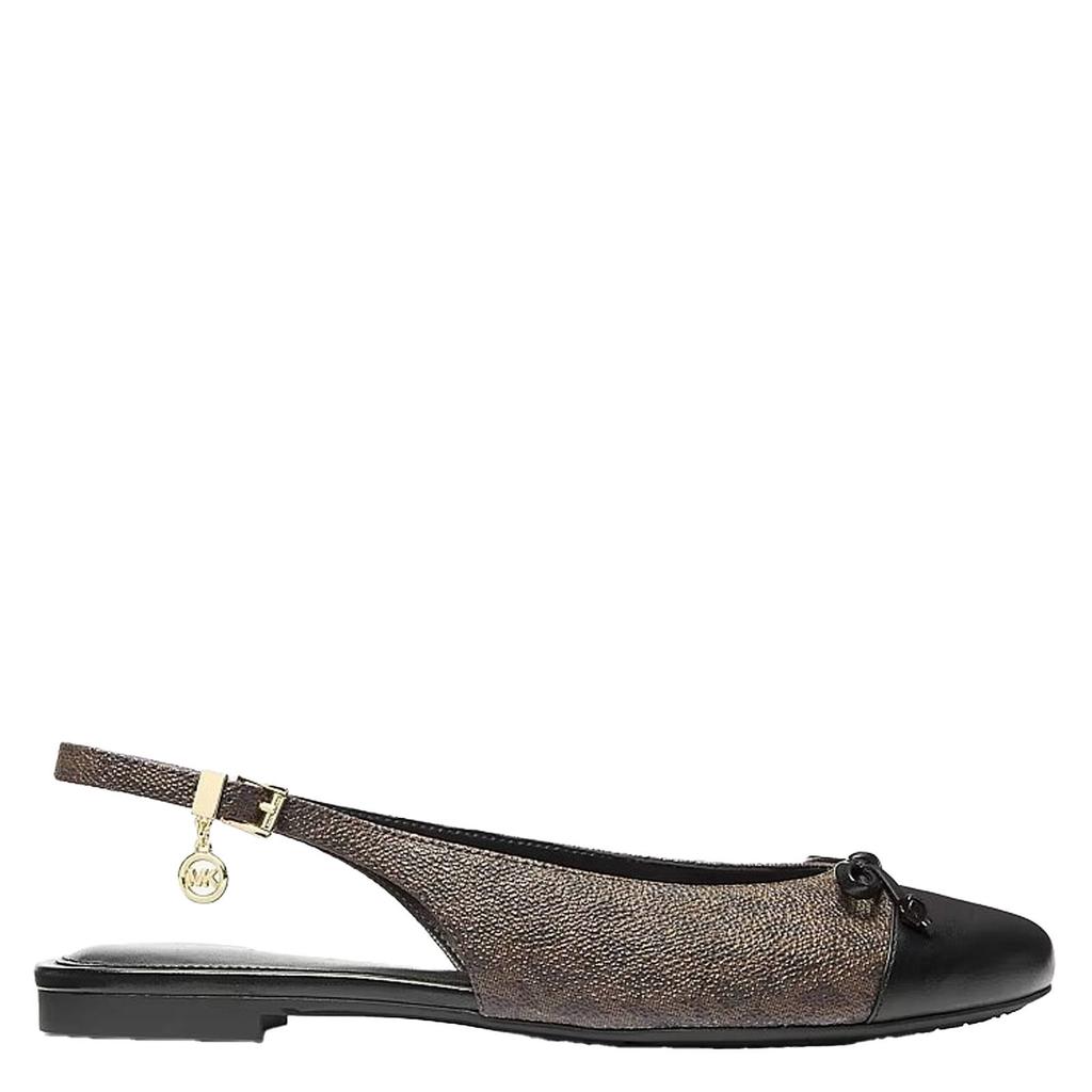 Bruine dames Michael Kors Piper Flex Ballet imitatieleren loafers - met gesp