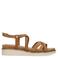No Stress leren sandalen cognac